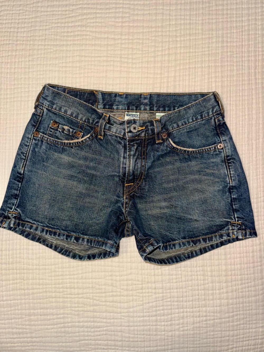 Vintage Y2K Lucky Brand Low Rise Denim Shorts Made in USA Size 26